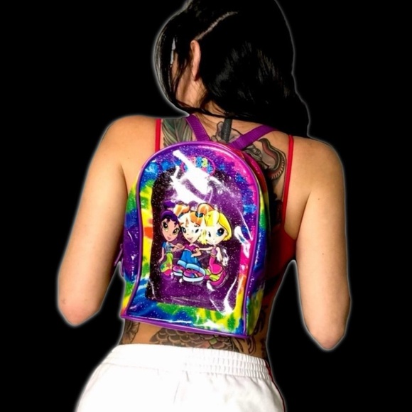 Lisa Frank Y2K Vintage Tie Dye Mini Backpack - Picture 2 of 10